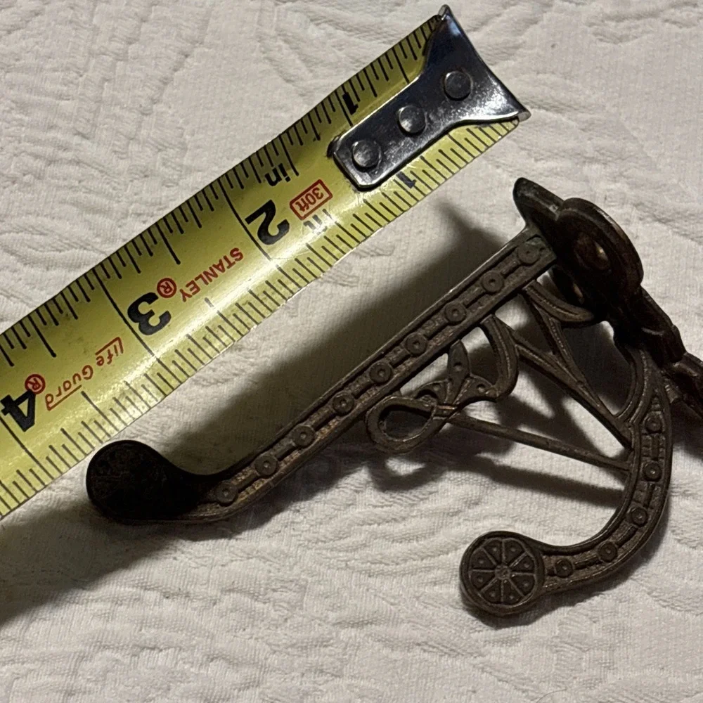 Old Coat Hook Bath Robe School House Farm Wardrobe Windsor Vintage Rustic Iron